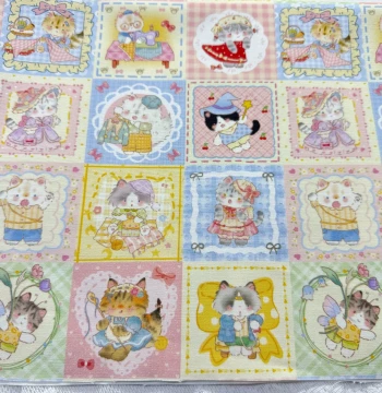 Exclusive Copyright Pattern 100% Cotton 8oz Canvas Patchwork Cat Bag Tablecloth Overalls Jacket Fabric