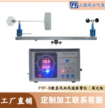 Tower Crane Wind Speed and Direction Alarm, Export English Version FYF-B Digital Wind Speed and Direction Meter