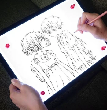 New Anime-Style A4 Light Box with Case and Magnetic Base for Drawing, Tracing, and Calligraphy Practice