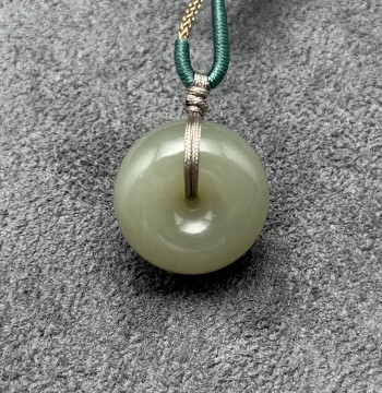 Yuhao Natural Hetian Jade Green Jade Ping'an Kou Jasper White Jade Bread Buckle Thickened Diverse Hair Accessories Collection