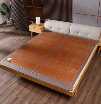 Natural Carbonized Bamboo Mat Cooling Mat 2026 New 1.8m Double-Sided Rattan Mat 1.5 Student Single Dormitory Mat 90cm