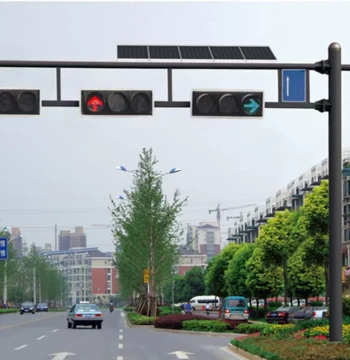 Crossroad Traffic Signal Light Pedestrian Indicator Road Frame Style Red-Green Light LED Traffic Signal Light