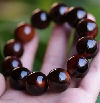Natural Full-Blood Mountain Turtle Shell Bracelet for Replenishing Qi and Blood; 108 Buddhist Prayer Beads