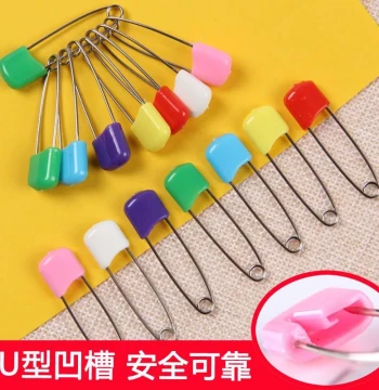 Colorful Cartoon Safety Pins for Kids - Multi-Purpose Baby Clothing Fasteners and Bib Lock Pins