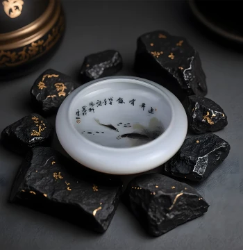 Jingdezhen Factory Porcelain Export Return Porcelain Old Artist Hand-Painted Porcelain Old Artist Wash Basin 'Abundance Year After Year'