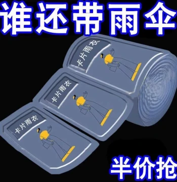 Thickened Card-Style Raincoat, Compressed Portable Disposable Rain Poncho for Adults and Kids, Transparent Storm Protection for Travel and Outdoors