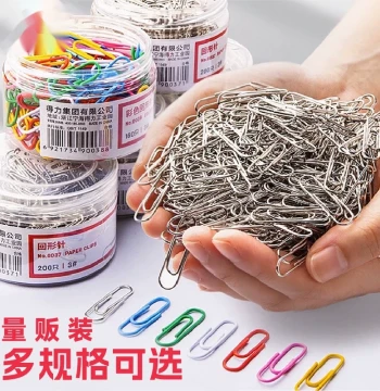 Colored Paper Clips for Office Use, Curved Clips, Bookmark Pins, File Spiral Clips, Creative Cute Wholesale U-Shaped Pins, Stationery Large Size New Year Festival