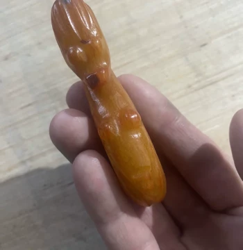 Jade Ruyi Pendant, Qin-Han Style Yellow-Qin Hetian Jade Imitation – Antique Collectible