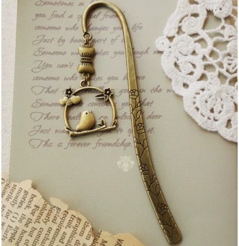 Vintage Bird on Branch Bookmark Forest Girl Gift Fresh Forest Style Birthday Gift for Girlfriend Best Friend Teacher