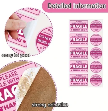 100 Fragile ers for ShippingNot Folded or Folded ersNot Fold