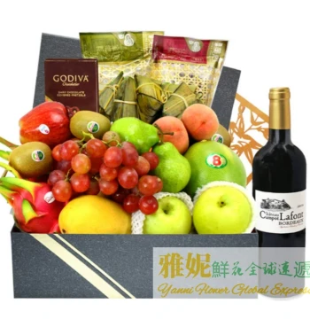 Hong Kong Fruit Gift Basket Express Delivery - Dragon Boat Festival Zongzi Orders for Same-Day Delivery in Kowloon, Sha Tin, Tuen Mun, Tsim Sha Tsui