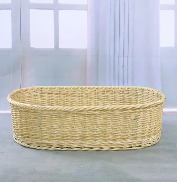 Rattan Woven Baby Cradle Nest for Soothing, Car Baby Sleeping Basket, Hanging Cradle, Newborn Portable Mobile Bed, Solid Wood Stroller Rocking Chair