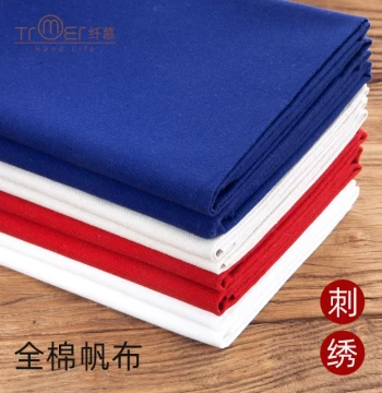 100% Cotton Embroidery Fabric DIY Solid Color Canvas Cloth for Hand Embroidery Su Embroidery Special Pure Color Cotton Linen Fabric