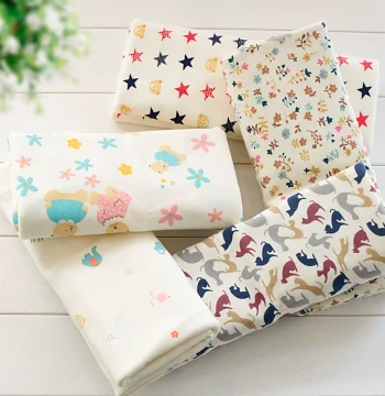 100% Organic Cotton Baby Infant Class A Knitted Cotton Fabric Pajamas Autumn Clothing Cotton Gauze Pure Cotton Fabric Material