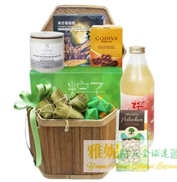 Hong Kong Dragon Boat Festival Gift Blue Express Zongzi Fruit Basket Order Gift Delivery Kowloon New Territories Tuen Mun Tai Po Yuen Long