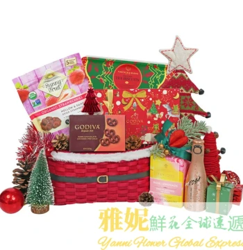 Hong Kong Christmas Gift Basket Gourmet Combo Express Delivery Birthday Blessings Employee Care Corporate Gifting Tsuen Wan Macau