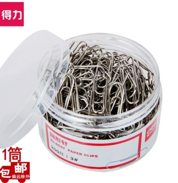 Deli Paper Clips 29mm Metal Round Clips #3 for File Organization, Office Supplies