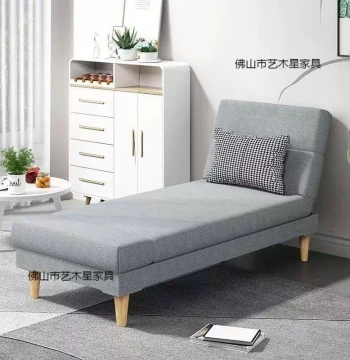 Folding Sofa Bed for Balconies, Small Apartments, Living Rooms, and Bedrooms; Lazy Lounger Chaise for Rental Homes