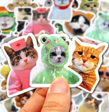 10/50/100pcs Funny Cat ers Cartoon Cute Decals Toy Stationer