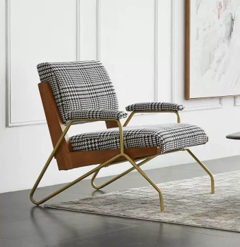 Nordic Post-Modern Minimalist Sofa Chair - Designer Home Use, Retro Leisure Chair for Small Apartments and Balconies