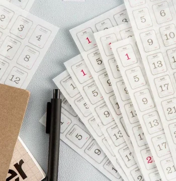 365 day Date ers Planner  Labels Scrapbooking Adhesive Diy S