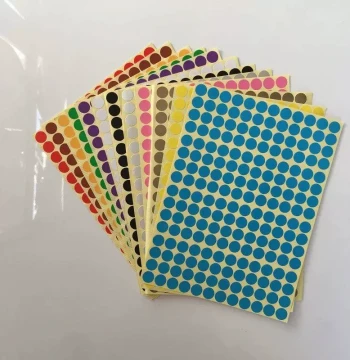 Round Coding Dot Labels Self Adhesive ers Office School Supp