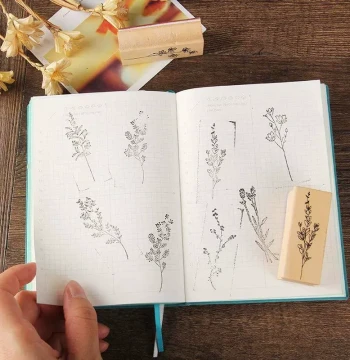 Vintage Plants Wooden Stamps Creative Wooden Rubber Stamps f