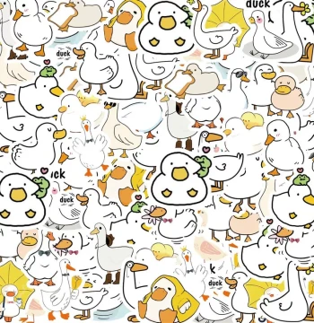 30pcs Capibala, Duck, Penguin and Other Cute Animal Print er