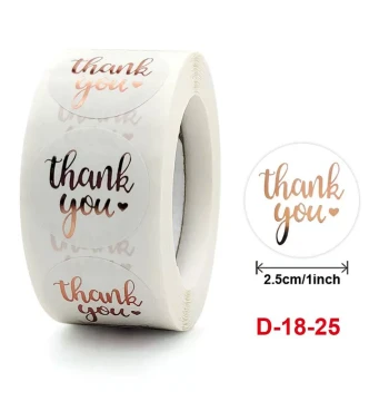 100-500 Pcs 1-1.5Inch Gift Sealing Thank You ers Christmas D
