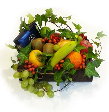 Portugal Fruit Basket Lisbon Gift Delivery Spring Festival Gifts for Overseas Clients Colleagues Birthday Visits