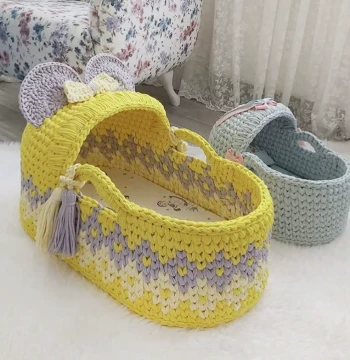 Xiang Xiang Fabric DIY Baby Cradle Bed Kit: Hand-Woven Materials for Newborn Carry Basket (Customizable)