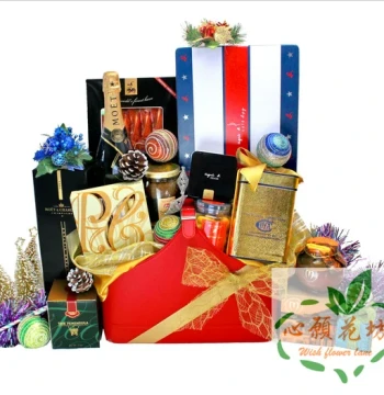 Hong Kong Christmas Gift Basket Delivery: Luxury Business Gourmet Hamper for Companies, Same-Day Delivery to Macau & Taiwan