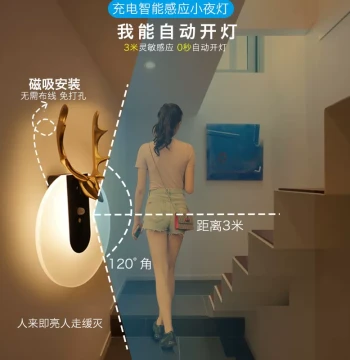 High-Speed Entryway Shoe Cabinet with Motion Sensor Light for Front Door, Hallway, Outdoor Wall Mount - Human Body Sensor