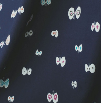 [Updated 4/23] Akira Minagawa mina Genuine Butterfly Fabric: DIY Material with Embroidery Details