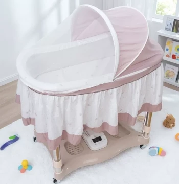 Xinjituo Chaoshan Baby Cradle Bed, Electric Rocking Crib for Infants and Children, Soothing Rocker, Baby Calming Essential