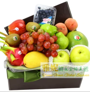 Hong Kong Fruit Basket Express Delivery Order for Clients Companies Birthday Gifts Fresh Same-Day Fast Delivery Tuen Mun Sha Tin Kowloon Macau