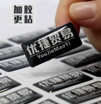 Custom Crystal Epoxy Coating 3M Drip Glue Crystal Label Logo Tags Epoxy Trademark Car Emblem Adhesive Car Decals Signs