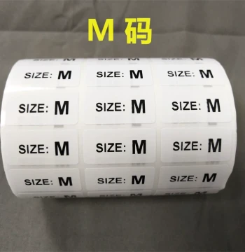 Custom-Made Clothing Size Label Stickers, Garment Size Number Stickers, Adhesive Labels for Clothes Sizing, Ready-to-Use