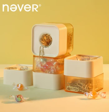 [Celebrity Style] never Magnetic Paper Clip Organizer Box: Creative Office Supply, Safe and Cute Desktop Decor for DIY and Students