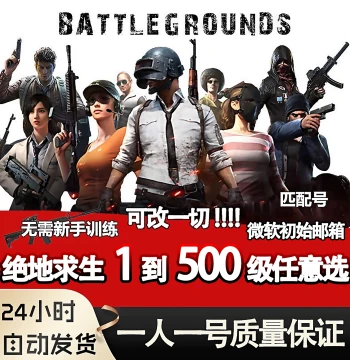 PUBG Account Level 10/20/500 Matchmaking Rank Competitive Ranked Steam Fresh Account