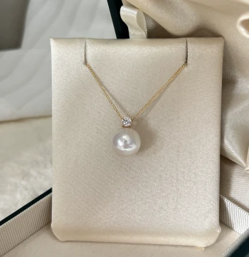Natural Freshwater Edison Princess Diana Pearl Necklace Pendant Women Single Genuine Pearl Silver Chain 2025 New Comparable to Australian White