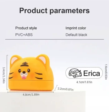 Personalized Name Stamps for Kindergarten: Custom Name Seals