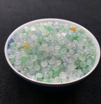 Jiujiu Jade Natural Myanmar Type A Abacus Beads Loose Beads for DIY Bracelets and Necklaces, Live Stream Link Only (Private Bids Invalid)