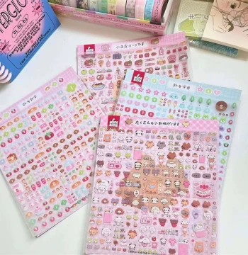 Cute Animal Decorative ers Kawaii Square ers for Scrapbook S
