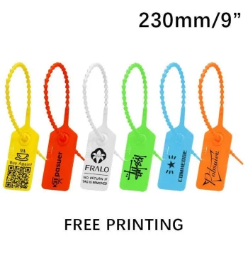 100 Custom Tearable Security Tag Disposable Plastic Beaded C