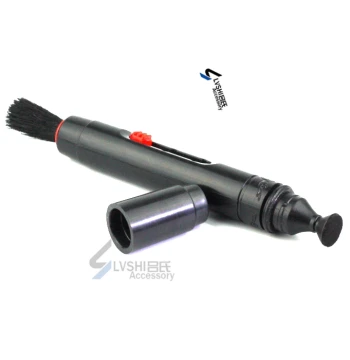 Lens Pen/Brush: Dual Carbon Tip + Bristle Brush for Camera Lens Cleaning