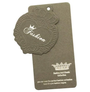 Custom Kraft Paper Labels For Clothing Hang Tags With Stampe
