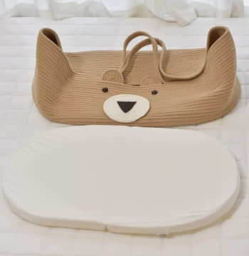 Infant Carry Basket Liner Pad - Soft Mattress for Newborn Baby Cradles and Carry Cots