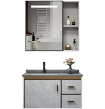 High-End French Style Bathroom Vanity - Wabi-Sabi Washstand for Master Makeup Room, Internet-Famous Light Luxury Minimalist Small Sink
