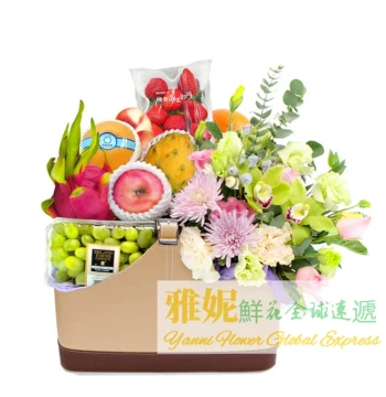 Hong Kong Fresh Flower & Fruit Basket Delivery - Same-Day Business, Grand Opening, Gift, and Thank You Services for Macau, New Year's, and Christmas